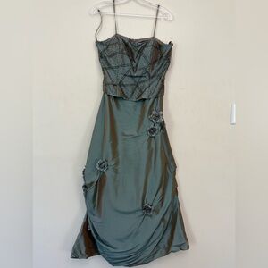 Elegant Green Evening Dress